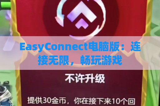 EasyConnect电脑版：连接无限，畅玩游戏