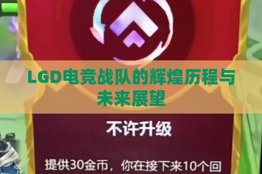 LGD电竞战队的辉煌历程与未来展望