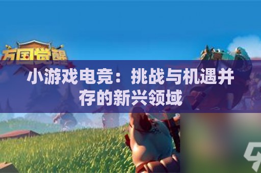 小游戏电竞：挑战与机遇并存的新兴领域