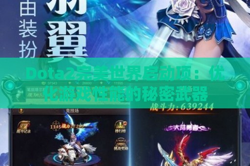 Dota2完美世界启动项：优化游戏性能的秘密武器