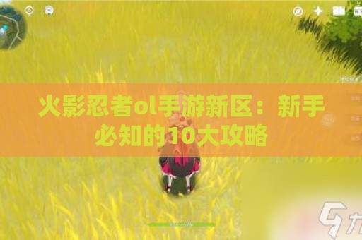 火影忍者ol手游新区：新手必知的10大攻略