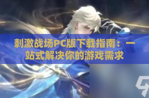 刺激战场PC版下载指南：一站式解决你的游戏需求